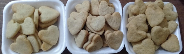 Biscuits prepared by using whole barley flour as a partial substitute of wheat flour.