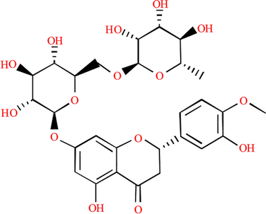 Structural formula of naringin in PPE.