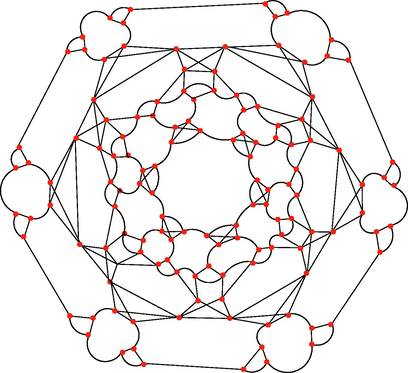 Line grapph of metal–organic network L ( MON 1 ( 2 ) ) .
