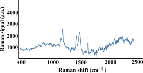 Raman spectrum of the Sulfoxen compound.