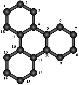 Molecular structure of starphene for n = 2 , m = 2 and l = 3 .
