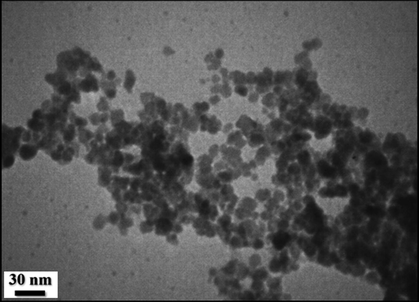 Elemental mapping of Fe3O4/CS/Cu(II) nanocomposite, Fe, O, C, N and Cu respectively.