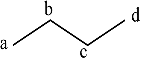 Molecular graph of n-butane.