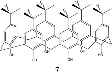 The structure of p-tert-butylcalix[6]arene (Gupta, 2014).