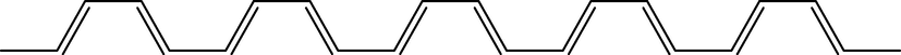 Structure of cis-Transoid polyacetylene.