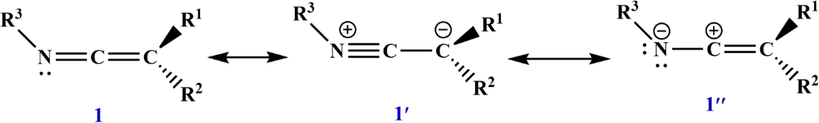 Resonance structures of ketenimines.