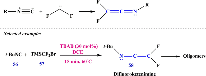 Synthesize difluoroketenimine 58.