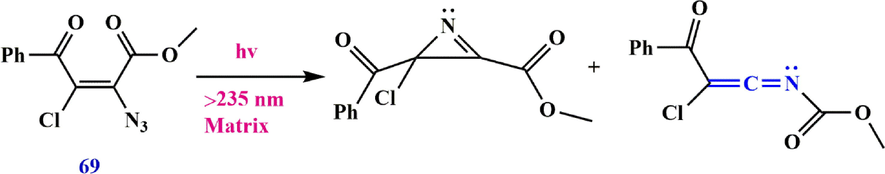 Cleavage of vinyl azide.