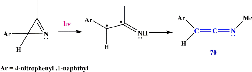 Cleavage of 2H-azirines 70.