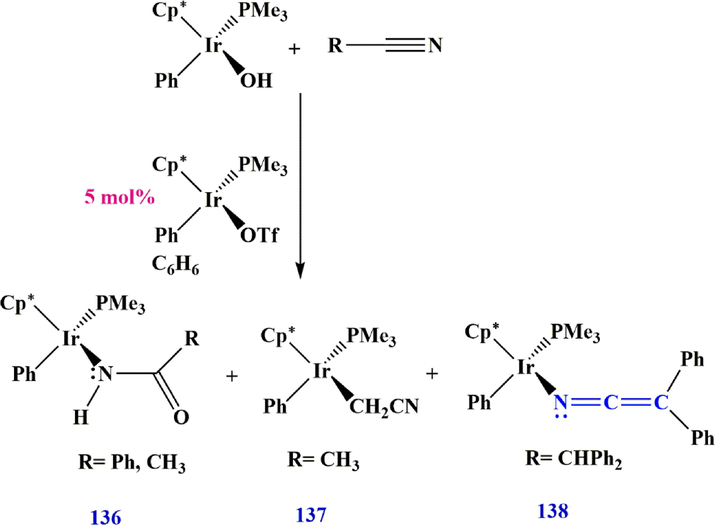 Synthesize the Ir-ketenimine complex 138.