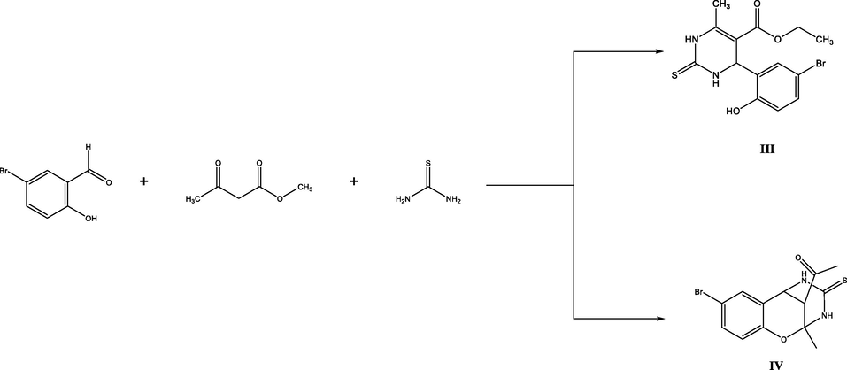 Synthesis of compounds (III) and (IV).