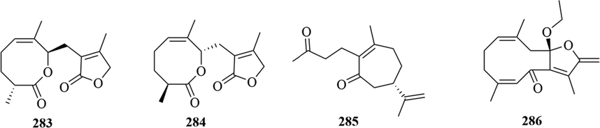 Structures of others sesquiterpene in genus Chloranthus.