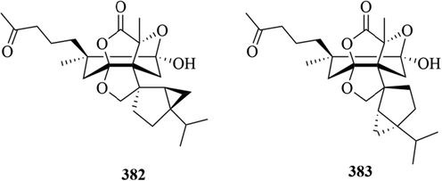 Structures of C25 terpenoids in genus Chloranthus.