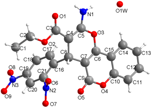 The molecule structure for 6.