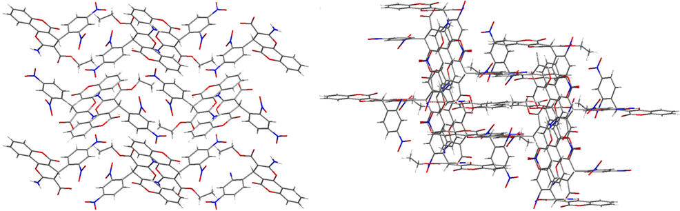 The crystal packing structure of compound 6.