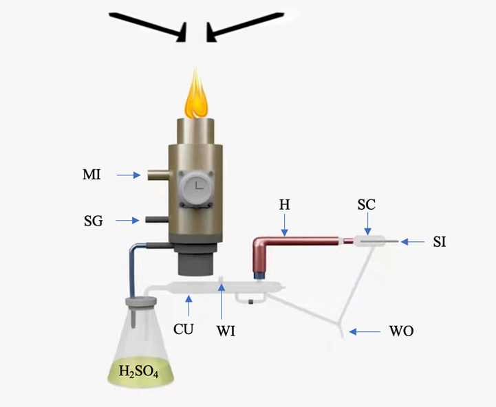 Experimental schematic diagram of MPT ion source coupled with a mass spectrometer, either LTQ or Q-MS.