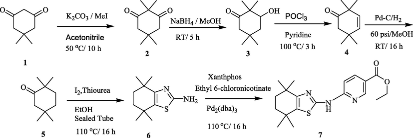 Synthesis of key intermediate 7.