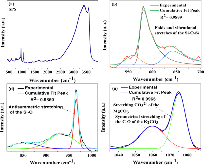 Raman spectra of SPS catalyst.