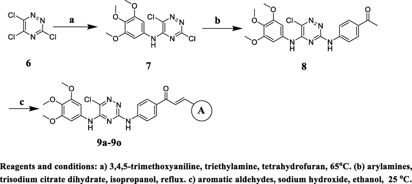 Synthesis of compounds 9a-9o.