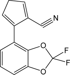 Representative structural formula of fludioxonil.