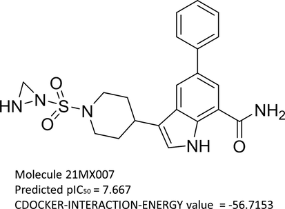 2D structure of molecule 21MX007.