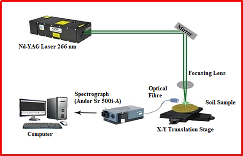 Schematic of experimental setup of the LIBS system used in this work.