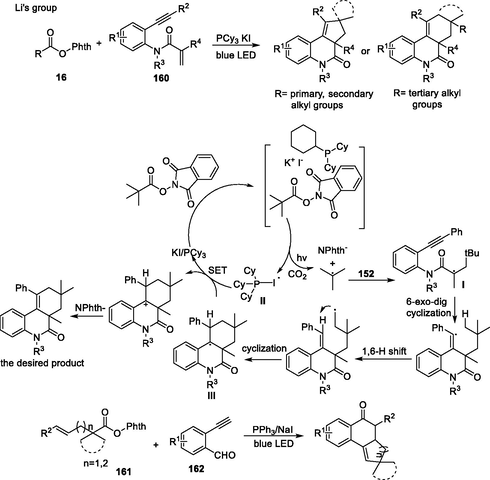 PCy3/NaI-mediated decarboxylative annulation.