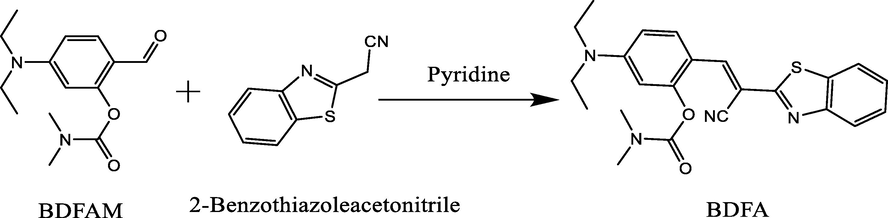 Synthetic route of BDFA.