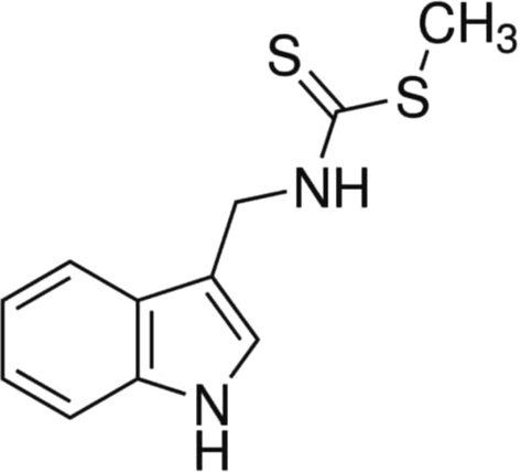 Chemical structure of brassinin.