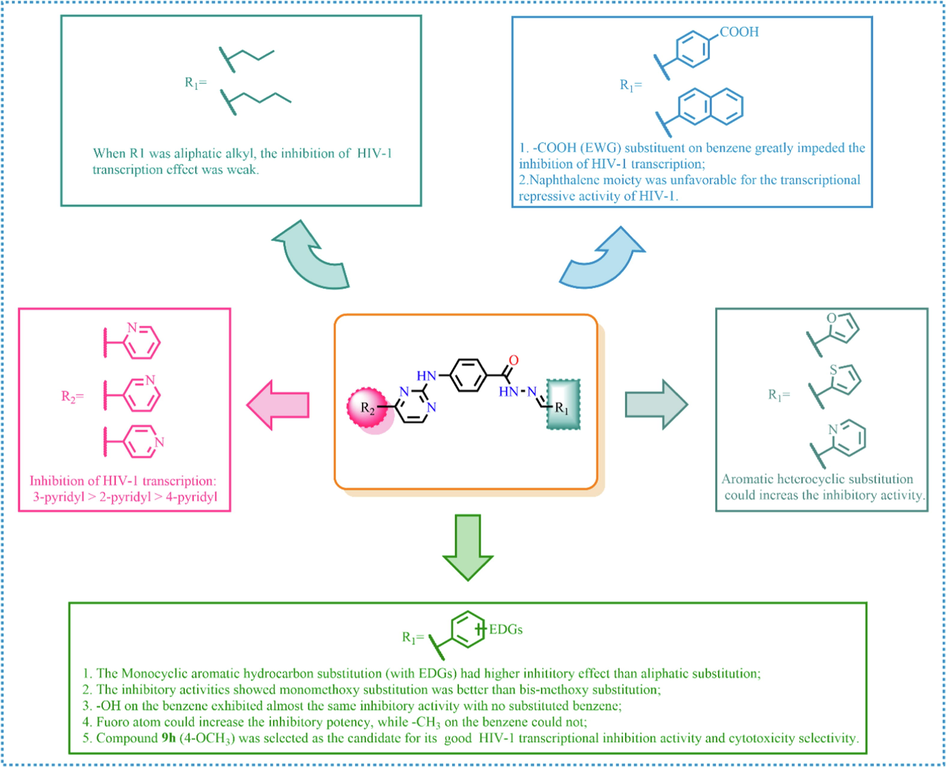 Summary of the structure–activity relationship.