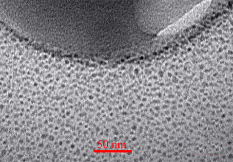 TEM spectrum of dendrimer-G2-alendronate.