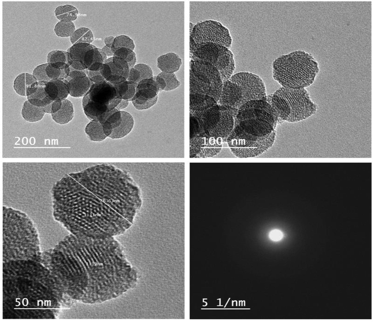 TEM images of acylhydrazone-based polyviologen nanoparticles.