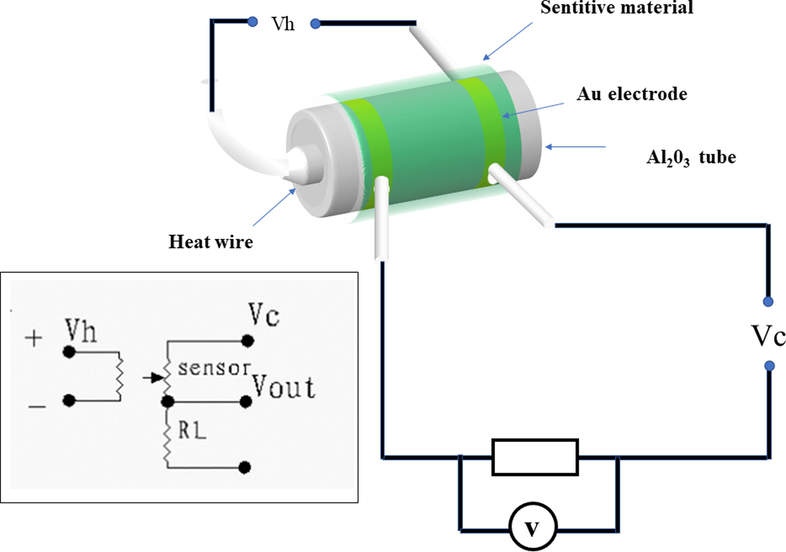 Circuit diagram of the detecting stick.