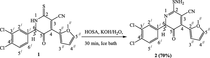 Synthesis of compound 2.