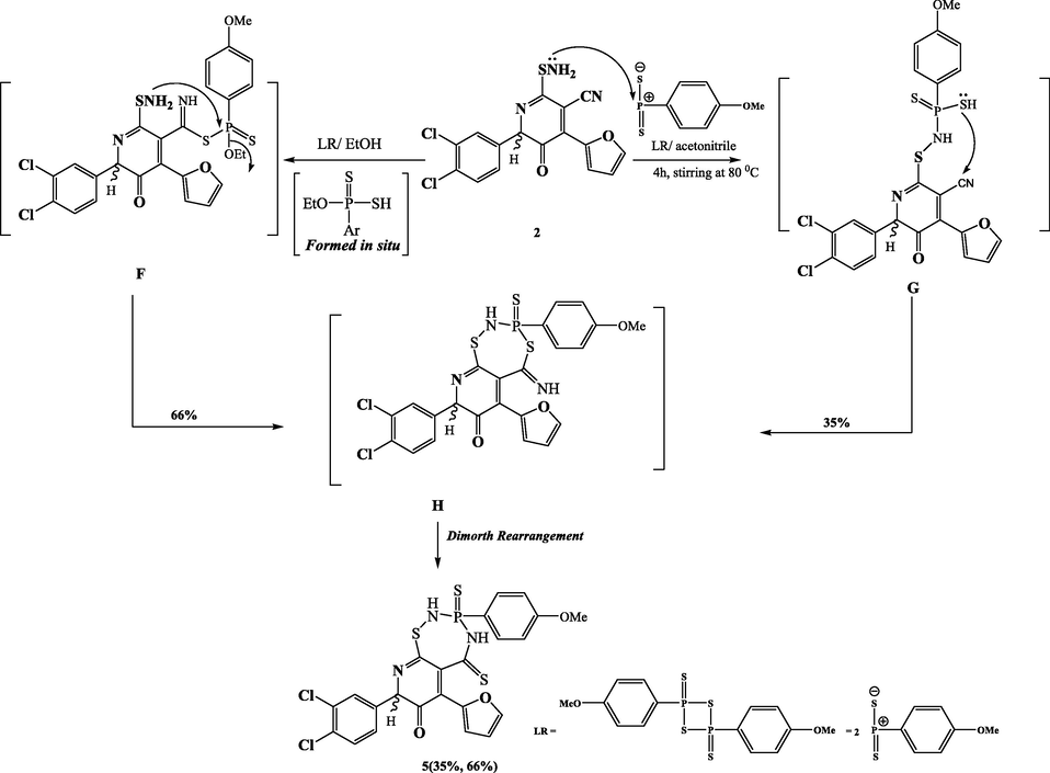 Synthesis of compound 5.