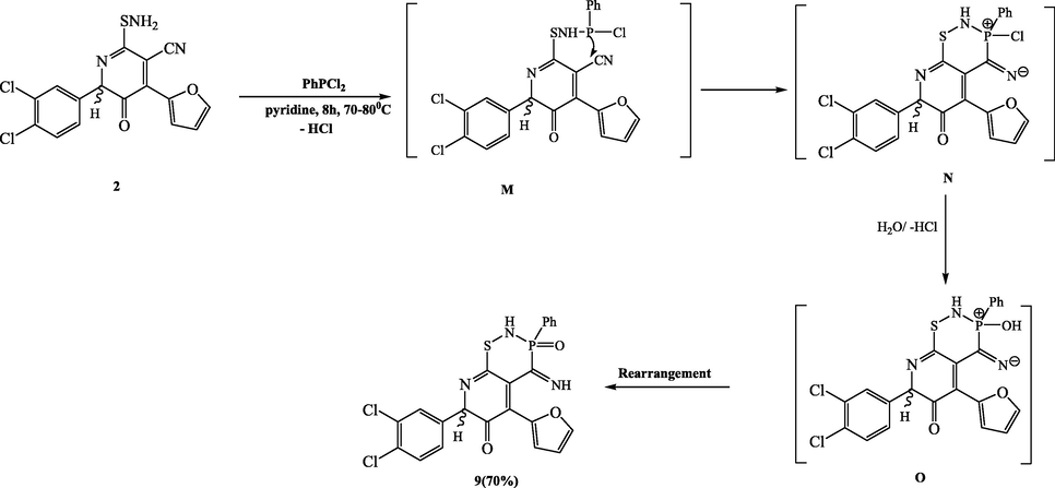 Synthesis of compound 9.