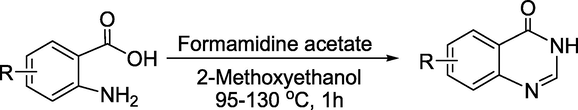 Synthesis of quinazolin-4-one derivatives.