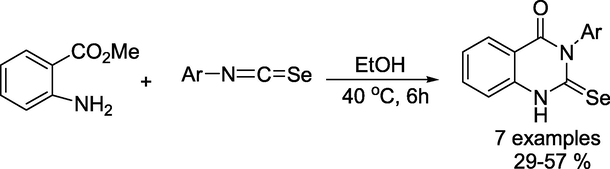 Synthetic path for2-selenoxo-1,2,3,4-tetrahydro-4-quinazolinones.