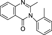 Structure of Methaqualone.