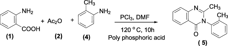 Phosphoric acid mediated synthesis of Methaqualone.