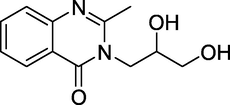 Structure of Diproqualone.