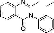 Structure of Etaqualone.