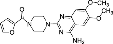 Structure of Prazosin.