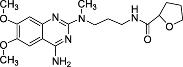 Structure of Alfuzosin.