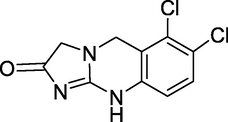 Structure of Anagrelide.