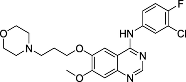 Structure of Gefitinib.