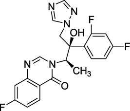 Structure of Albaconazol.