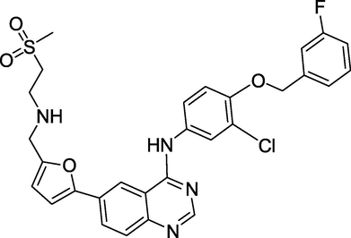 Structure of Lapatinib.