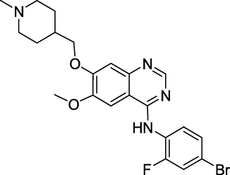 Structure of Vandetanib.