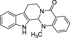 Structure of Evodiamine.